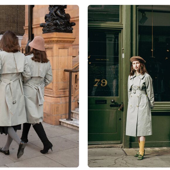 Miss Patina Lexington Kitty Trench Coat | Brand New - Never Worn - Picture 2 of 3